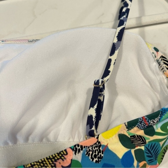 Johnny Was Layla Spaghetti Strap One Piece Floral Swimsuit Sm - Picture 7 of 12